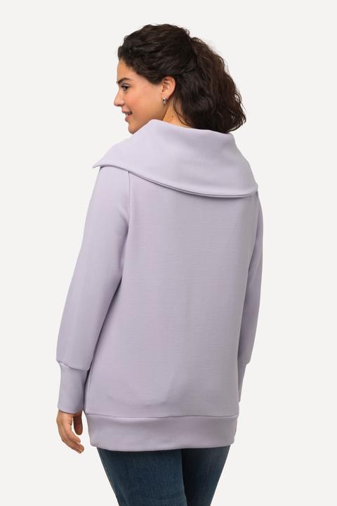 Produktbild Ulla Popken Troyer, Querrippen, Stehkragen, Zipper, Langarm (50, 52)