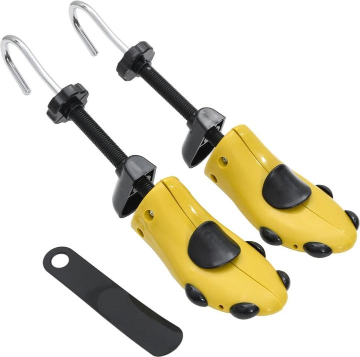 vidaXL Schuhspanner mit Schuhanzieher Gelb EU 37-41 (1x)