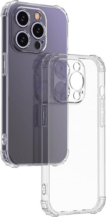 Produktbild Apfelkiste iPhone 15 Pro Gummi Hülle mit Kameraschutz, Air Cushion, Transparent (Apple iPhone 15 Pro)