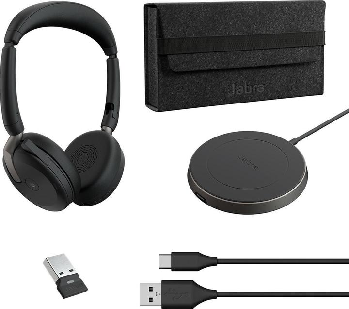 Produktbild Jabra Evolve2 65 Flex MS inkl. Ladestation (Docking, Kabellos, USB-A)