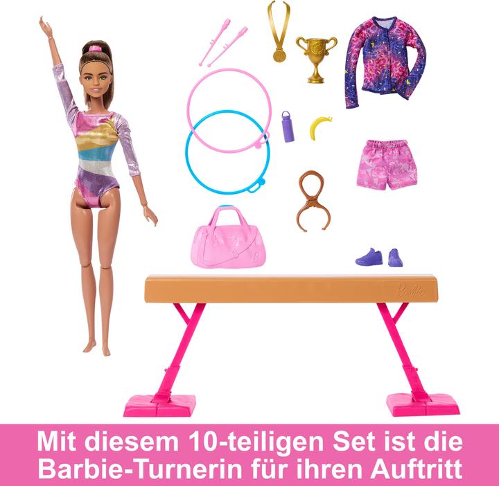 Image du produit Mattel Kit de jeu de gymnastique Barbie