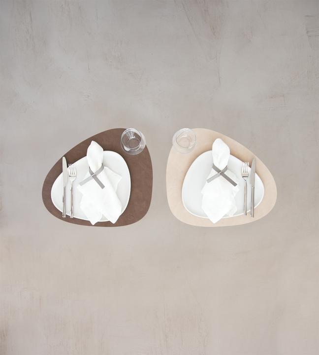 Actual product image Andersign Placemat Curve L, Double Cloud Brown/Nupo Sand, 37x44 cm (1 pcs., 37 x 44 cm)