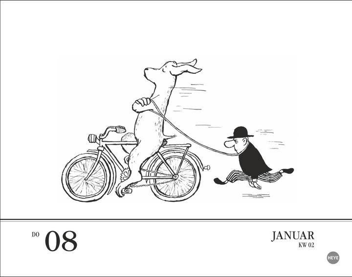 Produktbild Loriot Tagesabreisskalender 2026 (14 x 11 cm)