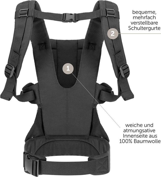 Actual product image Fillikid Baby carriers & slings Baby carrier Walk 4in1 - Black