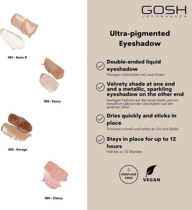 Image du produit Gosh GOSH Eyeconic Shadows Matte & Metallic cień w kremie z aplikatorem do powiek 002 Sassy 1,52ml (Impertinent)