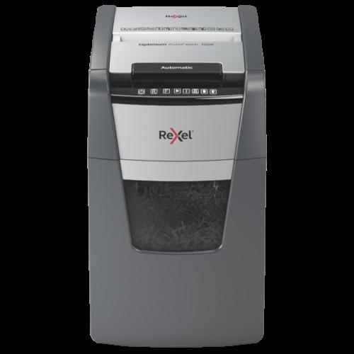 Productafbeelding Rexel Hakselaar Optimum AutoFeed+ 150X Deelsnede 4 x 28 mm 44 l Aantal vellen (max.): 150 Sic. (Gesneden deeltjes)