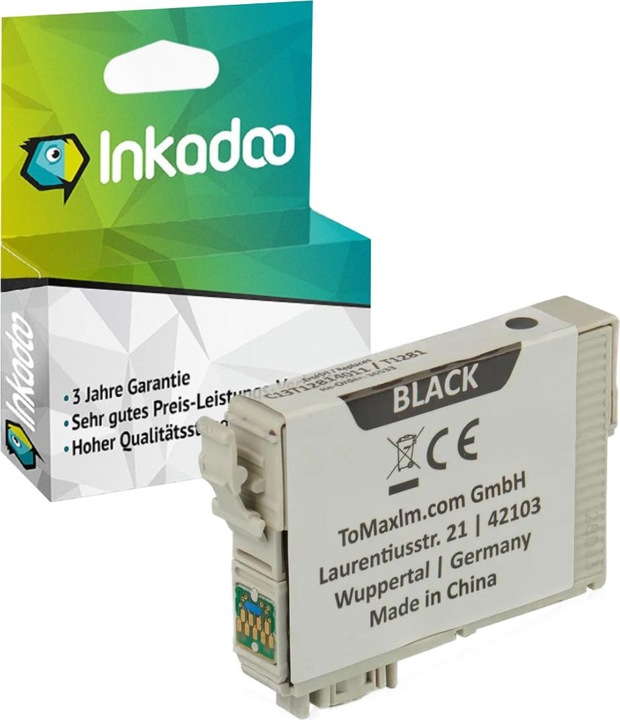 Produktbild Inkadoo Druckerpatronen kompatibel zu Epson C13T08914011 / T0891 Tintenpatrone, schwarz Schwarz (BK)
