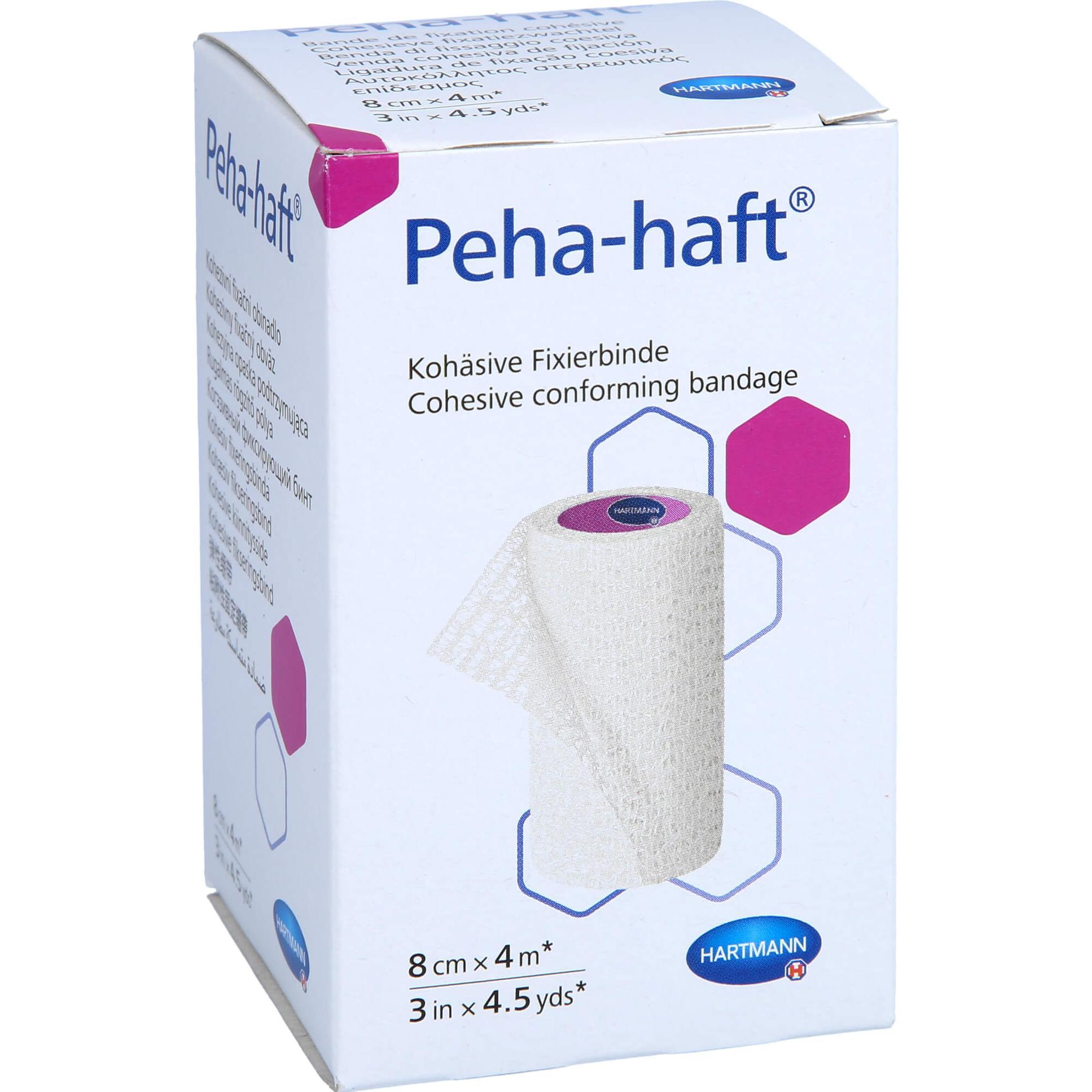 Hartmann, Verbandsmaterial, Peha Haf Fix Latexf 8cmx4m, 1 St BIN