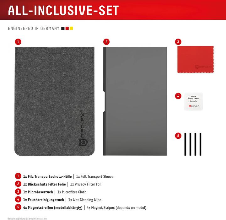 Produktbild Displex Privacy Safe, Laptop Blickschutzfilter (15.12", 3 : 2)