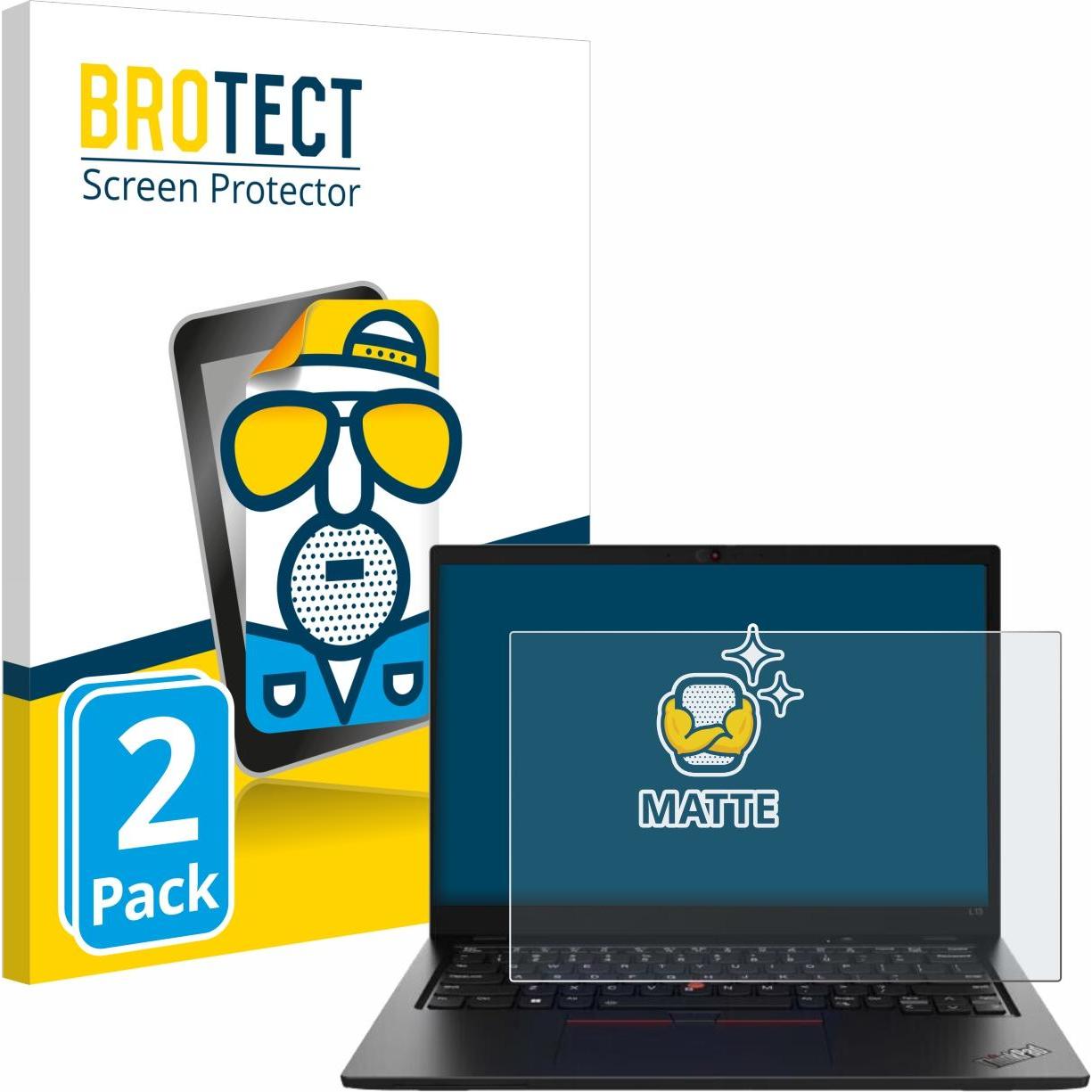 BROTECT Entspiegelungs-Schutzfolie Displayschutz Matt (13"), Notebook Schutzfolie