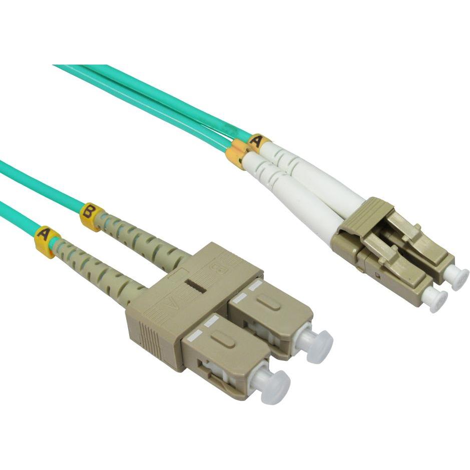 Cables Direct CDL 10m OM4 Fibre Cable LC-SC, Audio Kabel