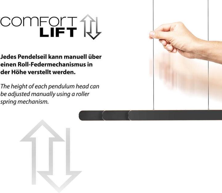 Produktbild Paul Neuhaus LED Pendelleuchte SW ADRIANA ROUND dimmbar Lichttemperaturwechsel höhenverstellbar (5760 lm)