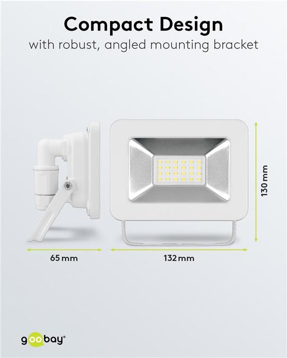 Image du produit Goobay Projecteur d'extérieur à LED, 20 W (1706 lm, IP65)