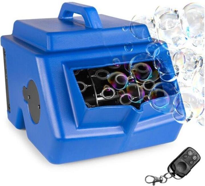 Light4Me BUBBLE BLUE DOUBLE starke doppelte Seifenblasenmaschine (Seifenblasenmaschine)