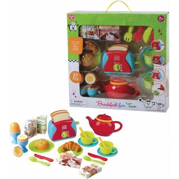 Magni PlayGo 3715 Spielset Frühstück für Zwei, mit Küchenutensilien, Geschirr und viel Zubehör, 27