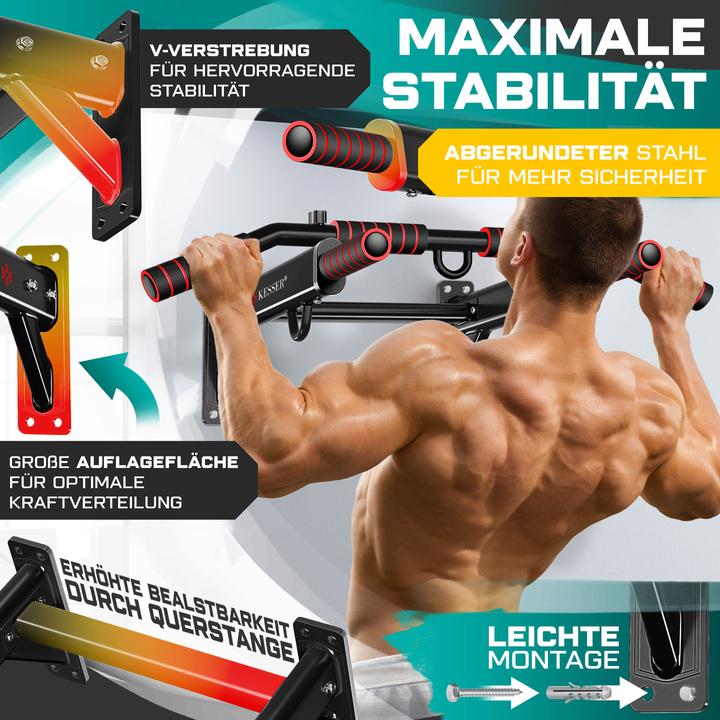 Actual product image Kesser Pull-up Bar Red