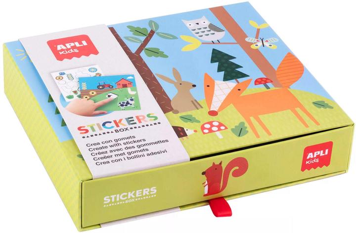 Actual product image Apli Jeu d'autocollants en boîte en carton