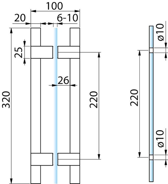 Image du produit Pauli+Sohn Poignée en bois pour portes de sauna