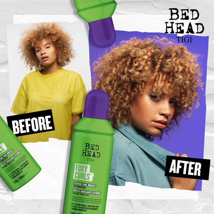 Actual product image Tigi Bh Style Foxy Curls Mousse Extreme 250Ml (250 ml, Foaming agent)