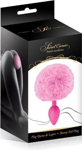 Productafbeelding Sweet Caress Plug queue de lapin - roos