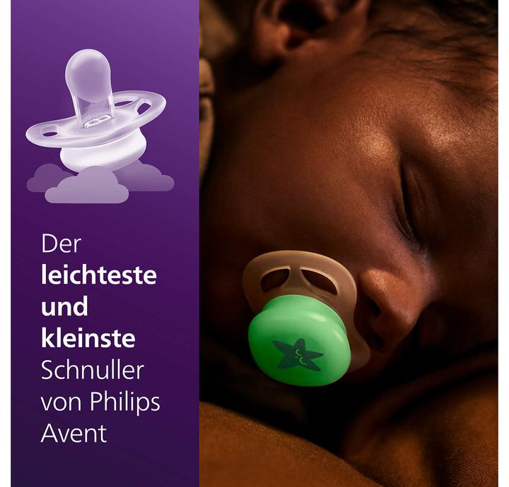 Actual product image Philips Avent Pacifier SCF075/17 ultra start Nighttime (2x, 0 - 6 Months)