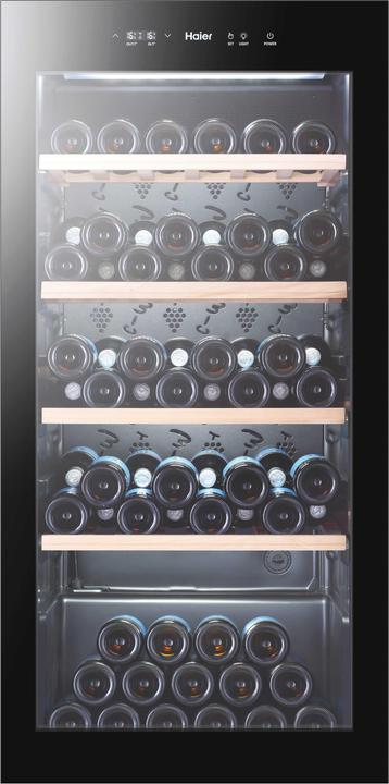Actual product image Haier Wine cellar WS105GA Wine cellar with compressor Free installation Black 105 bottle/barrel