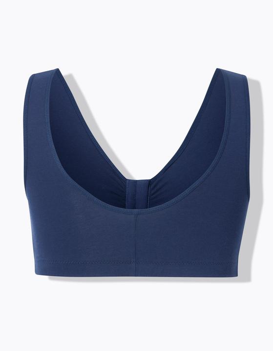 Actual product image Ulla Popken Front-fastened cotton bustier (Single pack, 85 D)