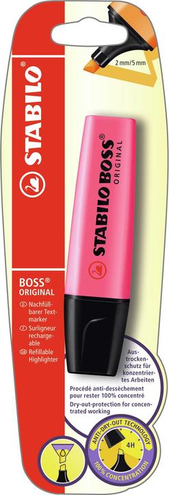 Immagine prodotto STABILO Evidenziatore - BOSS ORIGINAL - penna singola - rosa (Pink, 5 mm, 1 x)