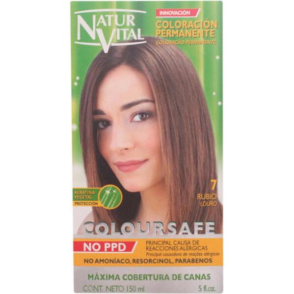 Naturaleza Y Vida, Haarfarbe, COLOURSAFE tinte permanente #7-rubio 150 ml (7)