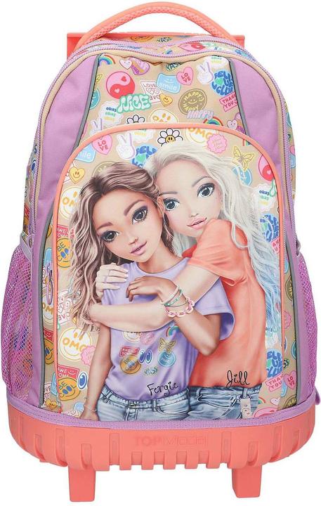 Image du produit Top Model Topmodel - TOPModel School Backpack Trolley GIRL POWER - Beige, Lilac, Coral - 34x24x50 cm (413286) (28 l)