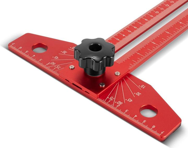 Actual product image Stahlwerk Aluminium angle marking ruler with stop and marking pin
