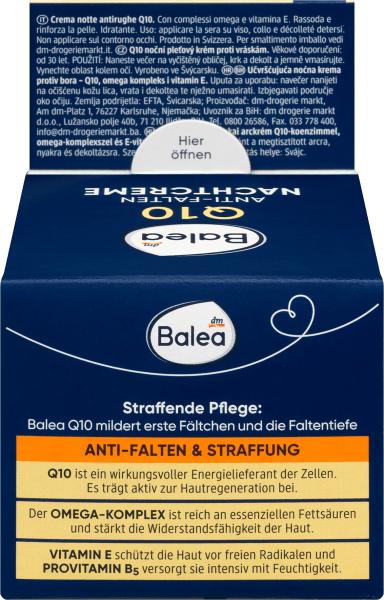 Image du produit dm Balea Q10 anti-rides (50 ml, Crème de nuit)