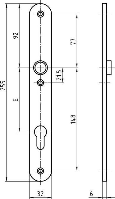 Produktbild Glutz Schutztürschild 5360 glide/easyfix® (Türschildgarnitur)