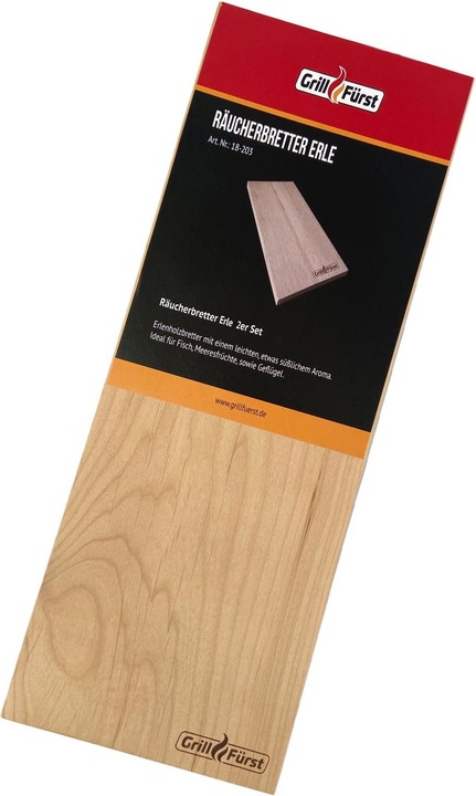 Actual product image Grillfürst Smoking Boards Alder XL 40 x 15 x 1.1 cm Set of 2