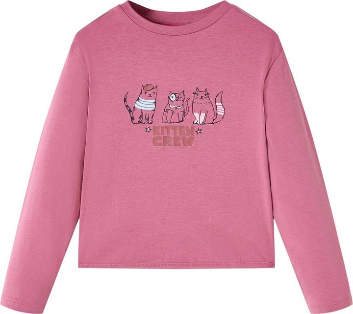 Produktbild vidaXL Kinder-Langarmshirt Himbeerrosa 140,Material: 95