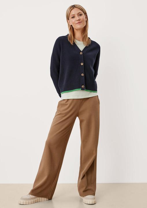 Produktbild s.Oliver Strickjacke Cardigan mit Rippstruktur (L)