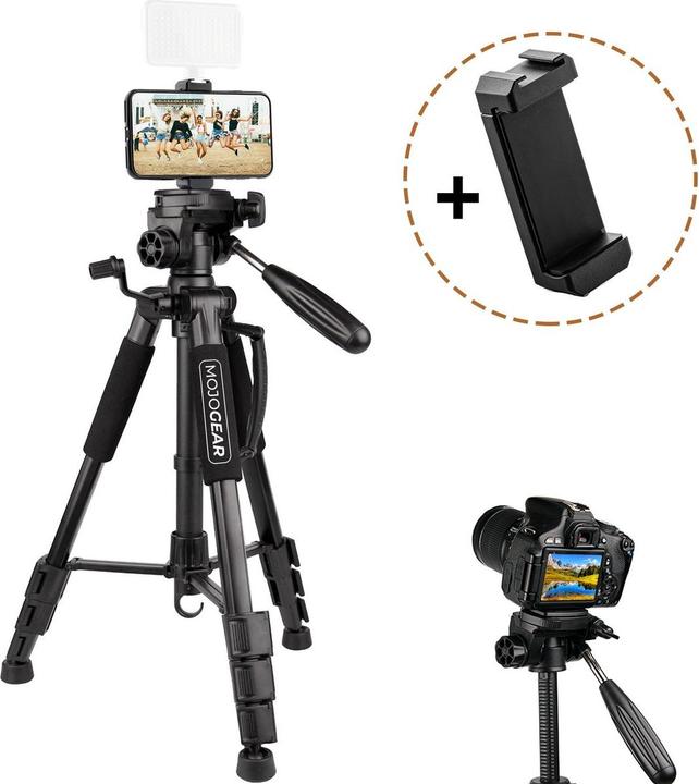 Mojogear 140cm Tripod w/ Phone Holder (MG-35) (Metaal)