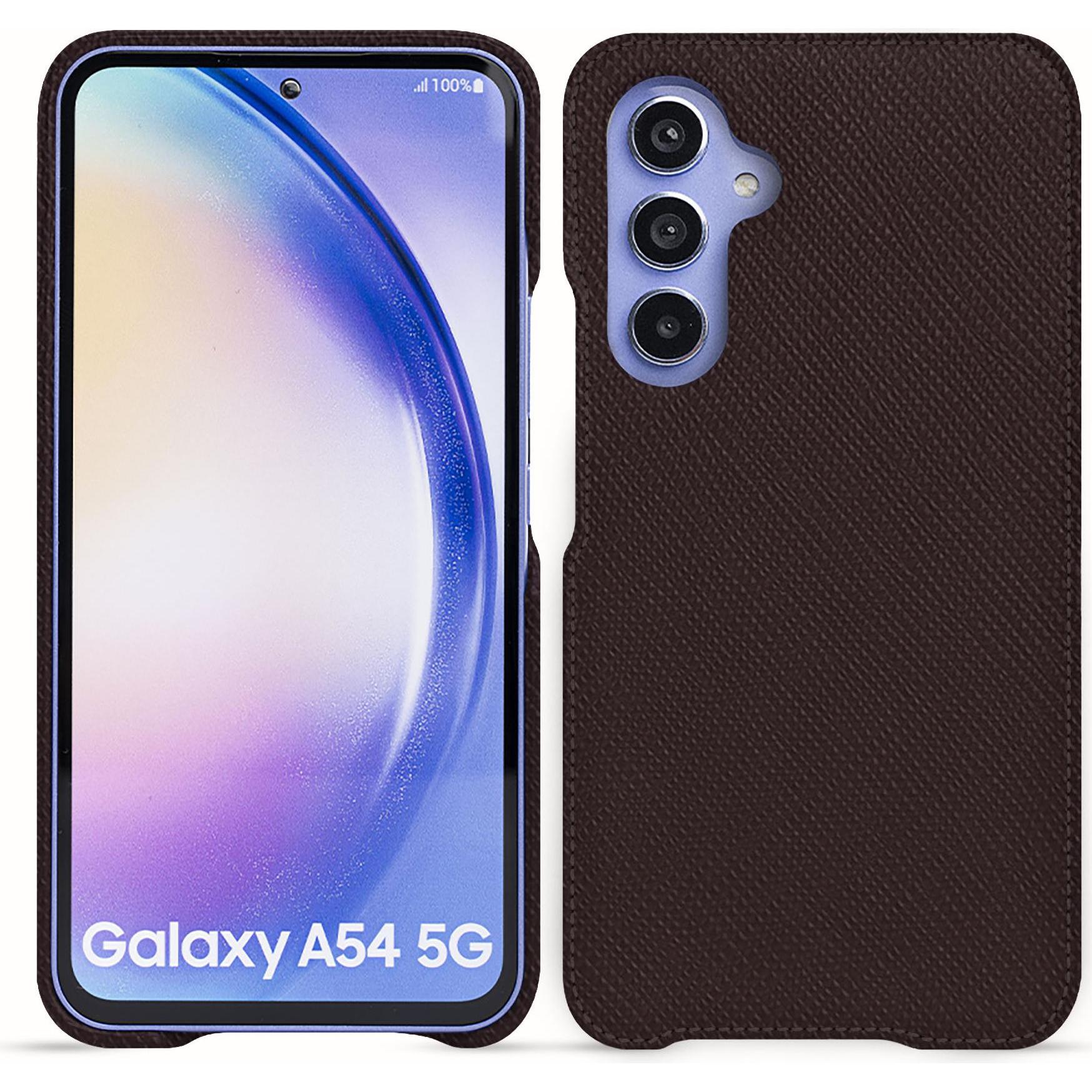 Noreve Lederschutzhülle (Samsung Galaxy A54 5G), Smartphone Hülle, Braun