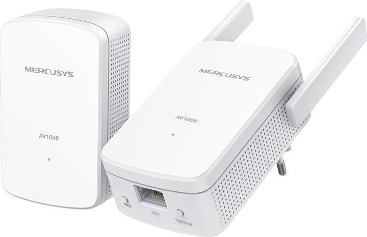 Produktbild Mercusys MP510 Kit 300Mbps Wireless N Powerline Adapter Kit AV2 1000 1-Port - Stromnetz ( (1000 Mbit/s)