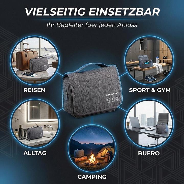 Produktbild Dunlop Kulturbeutel 3ass