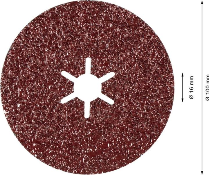 Immagine prodotto Bosch Professional EXPERT R781 Disco in fibra ceramica Prisma, 100 mm, 16 mm, G 36 (36)