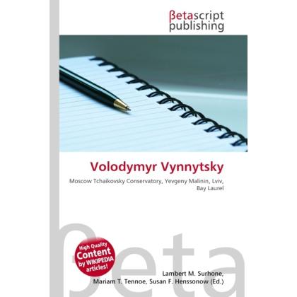 Volodymyr Vynnytsky, Fachbücher von Lambert M. Surhone, Miriam T. Timpledon, Susan F. Marseken