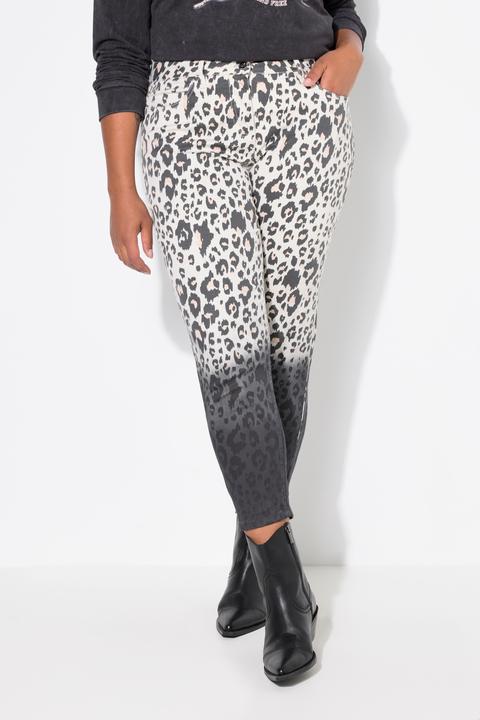 Image du produit Angel of Style Hose, Slim Fit, Leo-Musterverlauf, 4-Pocket (58)