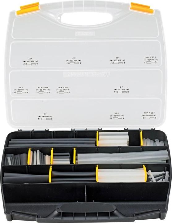 Actual product image HellermannTyton Heat Shrink Tubing Assortment Black (1 x)