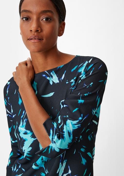 Image du produit Comma Kleid Crêpe-Kleid mit 3/4-Ärmeln (34)