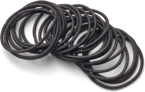 Trisa Élastiques fins 40 mm noir 24 pcs (Élastiques à cheveux)