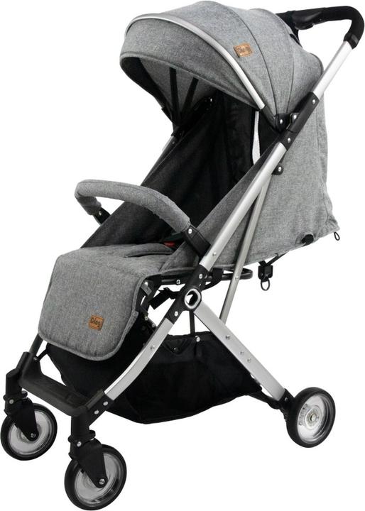 Chicco Ding Vivo Wandelwagen - Grijs/Zilver - Inklapbare buggy - Inclusief boodschappenmandje en zonnekap