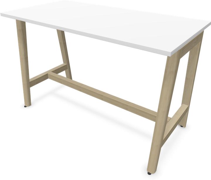 Ash natural light grey stained, White