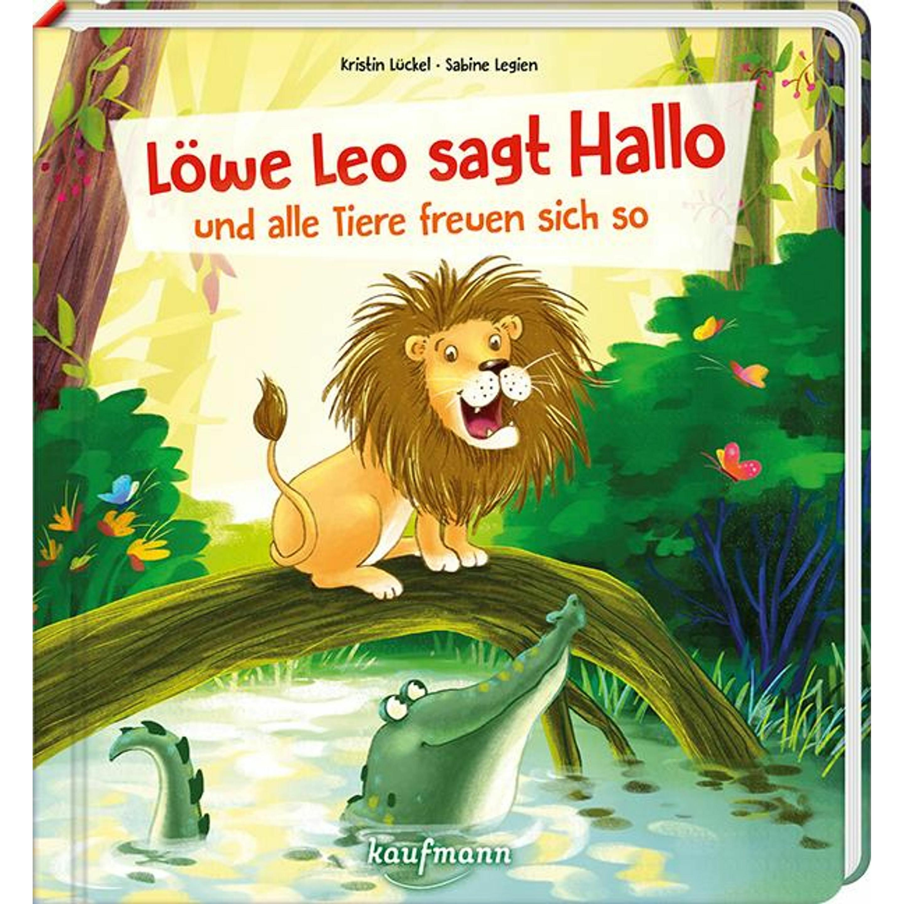 Various Publishers, Babybücher, Lückel:Löwe Leo sagt Hallo und alle Tie (Deutsch)