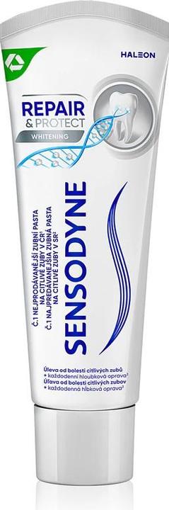 Actual product image Sensodyne Toothpaste For Sensitive Teeth Repair & Protect Whitening 75 Ml (75 ml)